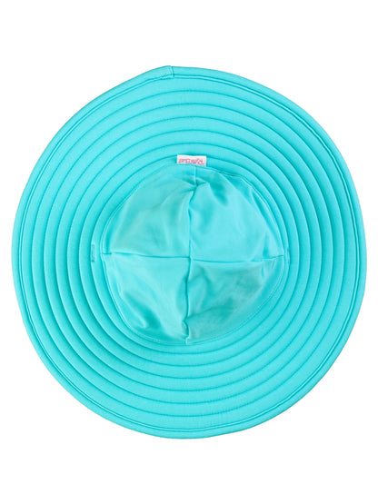 Girls Bright Aqua Swim Hat