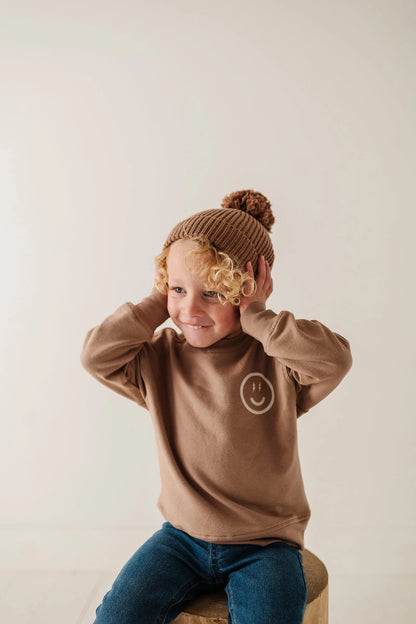 Knit Pom Hat 100% Cotton