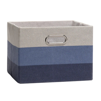 Blue Ombre Foldable/Collapsible Storage Bin/Basket