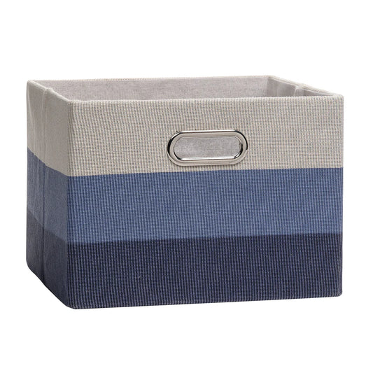 Blue Ombre Foldable/Collapsible Storage Bin/Basket