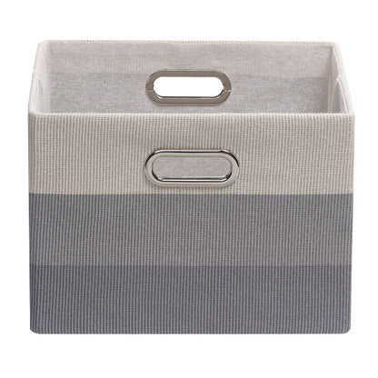 Gray Ombre Foldable/Collapsible Storage Bin/Basket
