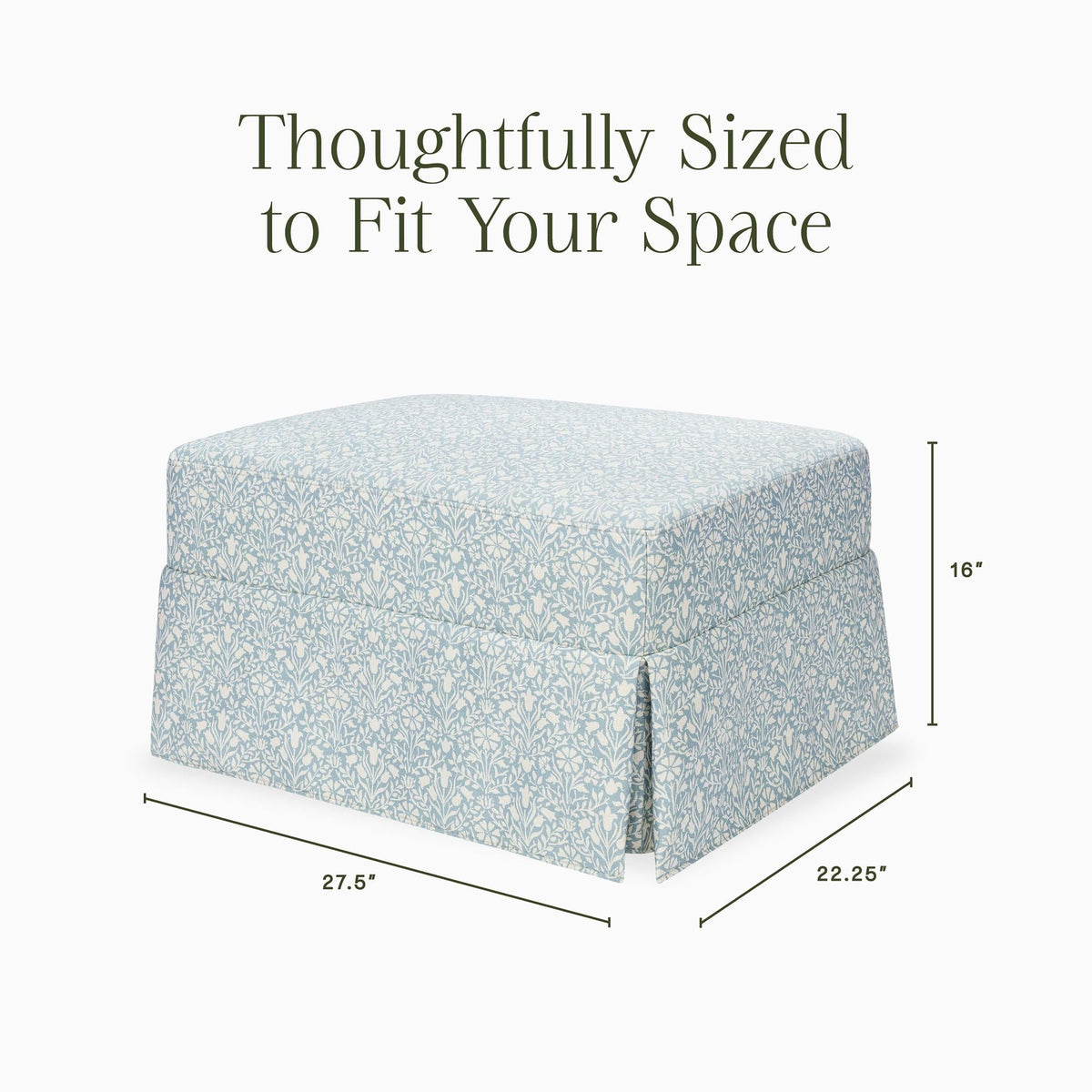 Morris & Co. x Namesake Crawford Gliding Ottoman