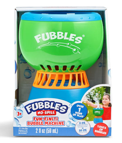 Fubbles No-Spill Fun-Finiti Bubble Machine