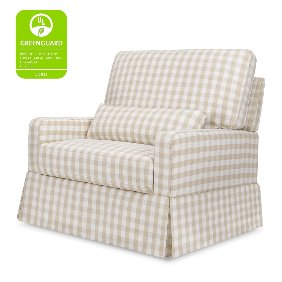 Namesake Crawford Pillowback Chair and a Half Comfort Swivel Glider