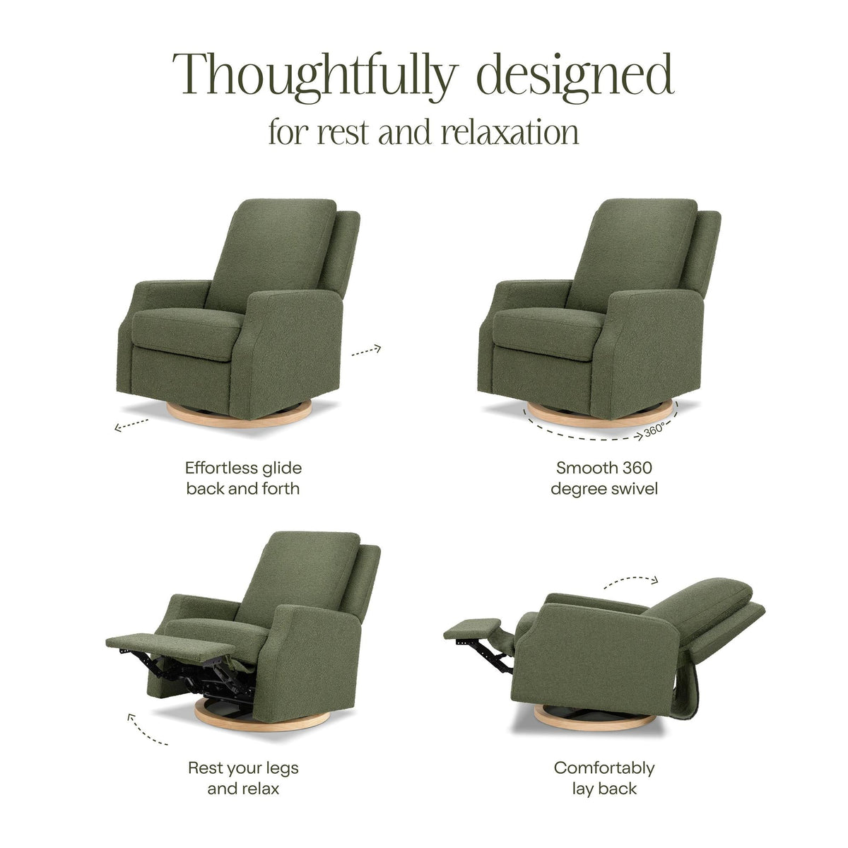 Namesake Crewe Recliner and Swivel Glider