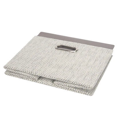 Gray Foldable/Collapsible Storage Bin/Basket Organizer with Handles