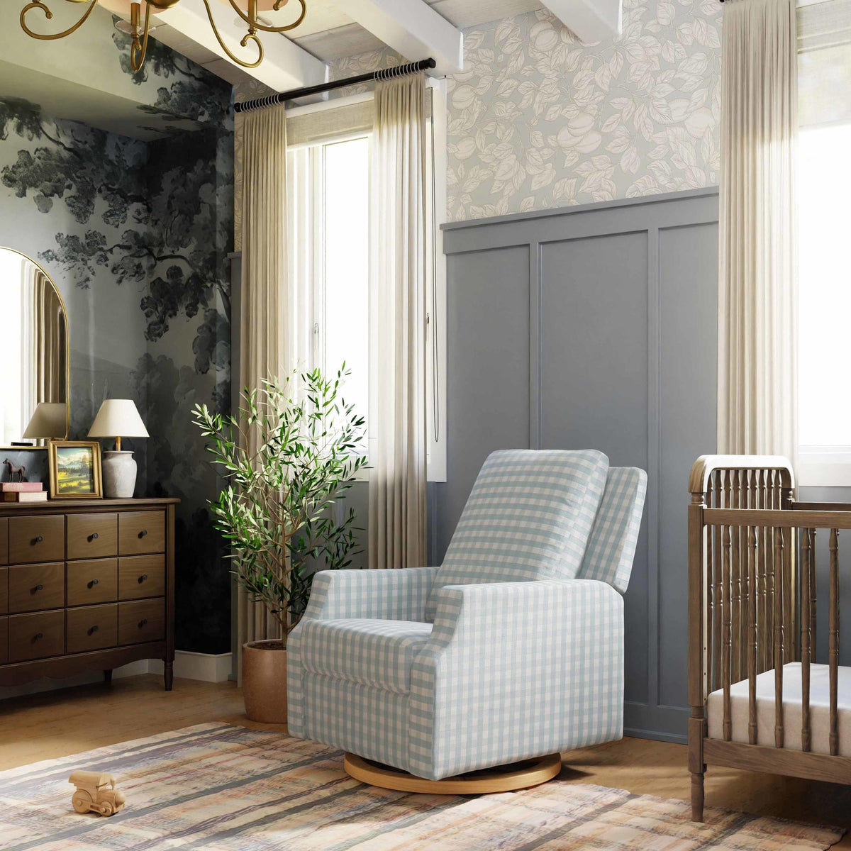 Namesake Crewe Recliner and Swivel Glider