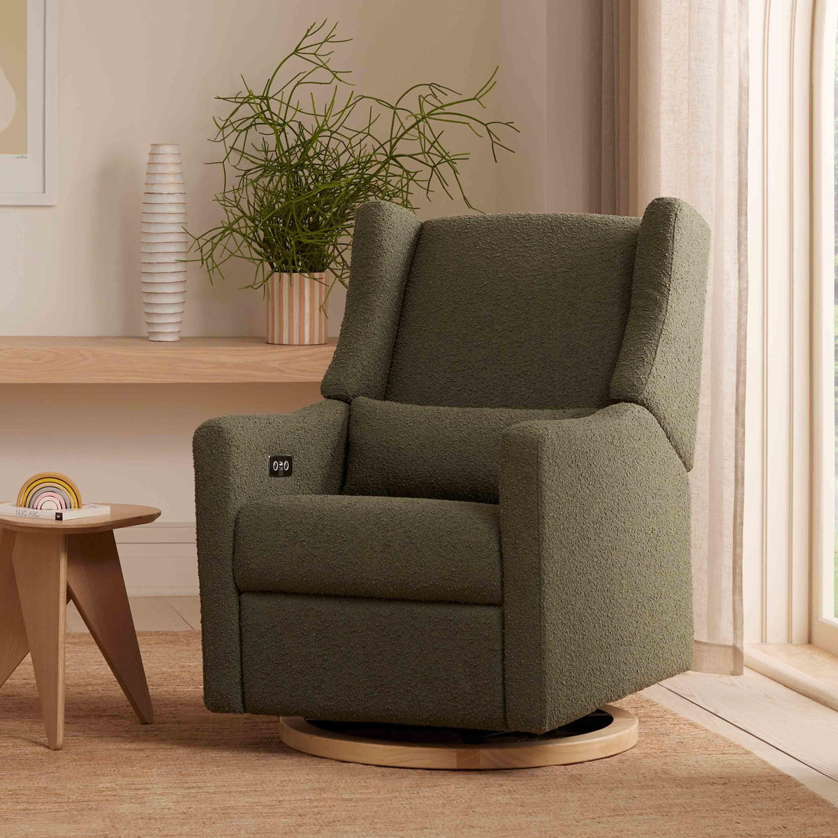 Babyletto Kiwi Electronic Recliner and Swivel Glider with USB port