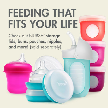 NURSH Silicone Pouch 4oz Bottle 3-pack
