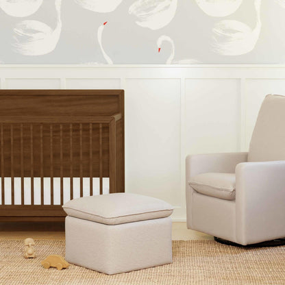 Babyletto Cali Storage Ottoman in Eco-Performance Fabric | Water Repellent & Stain Resistant