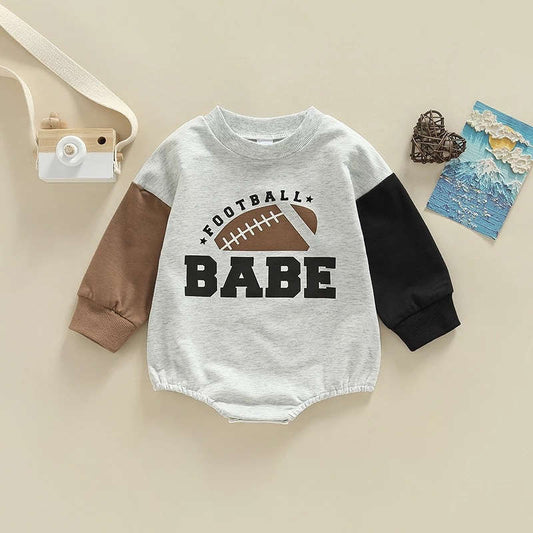 Football Babe Colorblock Romper
