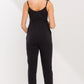 Sleeveless Belted Maternity Jumpsuit