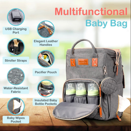 Diaper Bag Backpack W/ Changing Station