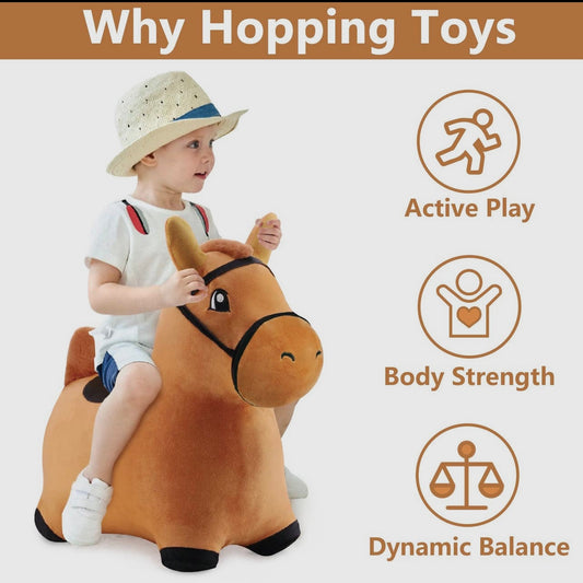 Bouncy Pals Brown Horse