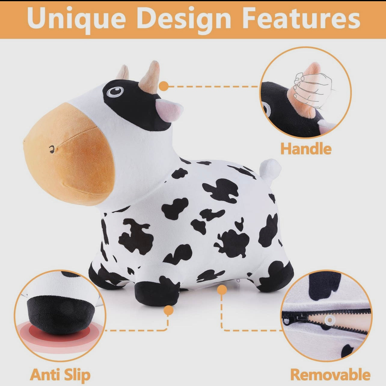 Bouncy Pals Bouncy Dairy Cow