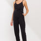 Sleeveless Belted Maternity Jumpsuit