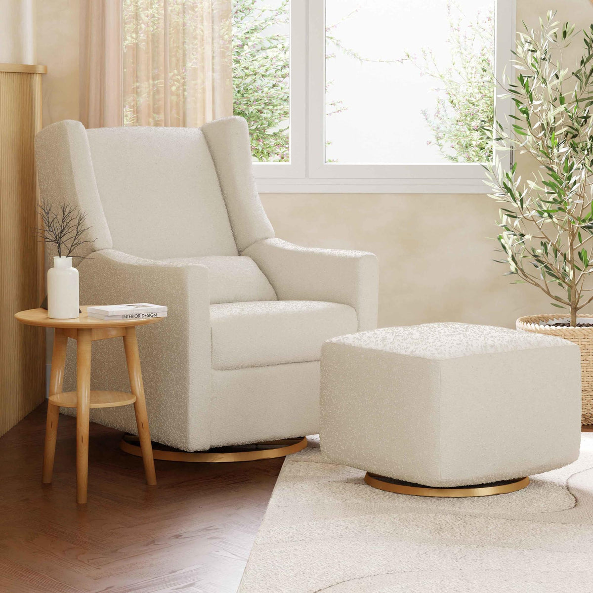 Babyletto Kiwi Electronic Recliner and Swivel Glider with USB port