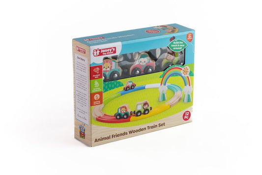 Animal Friends Wooden Train Set