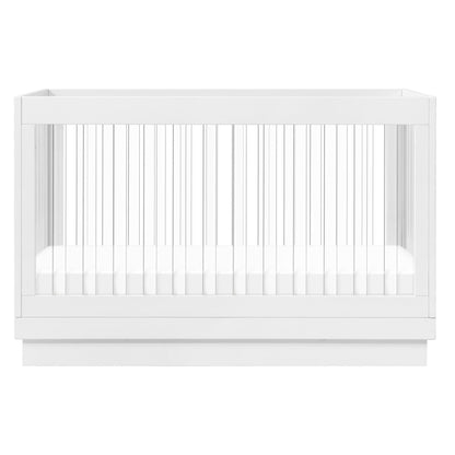 Babyletto Harlow Acrylic 3-in-1 Convertible Crib with Toddler Bed Conversion Kit