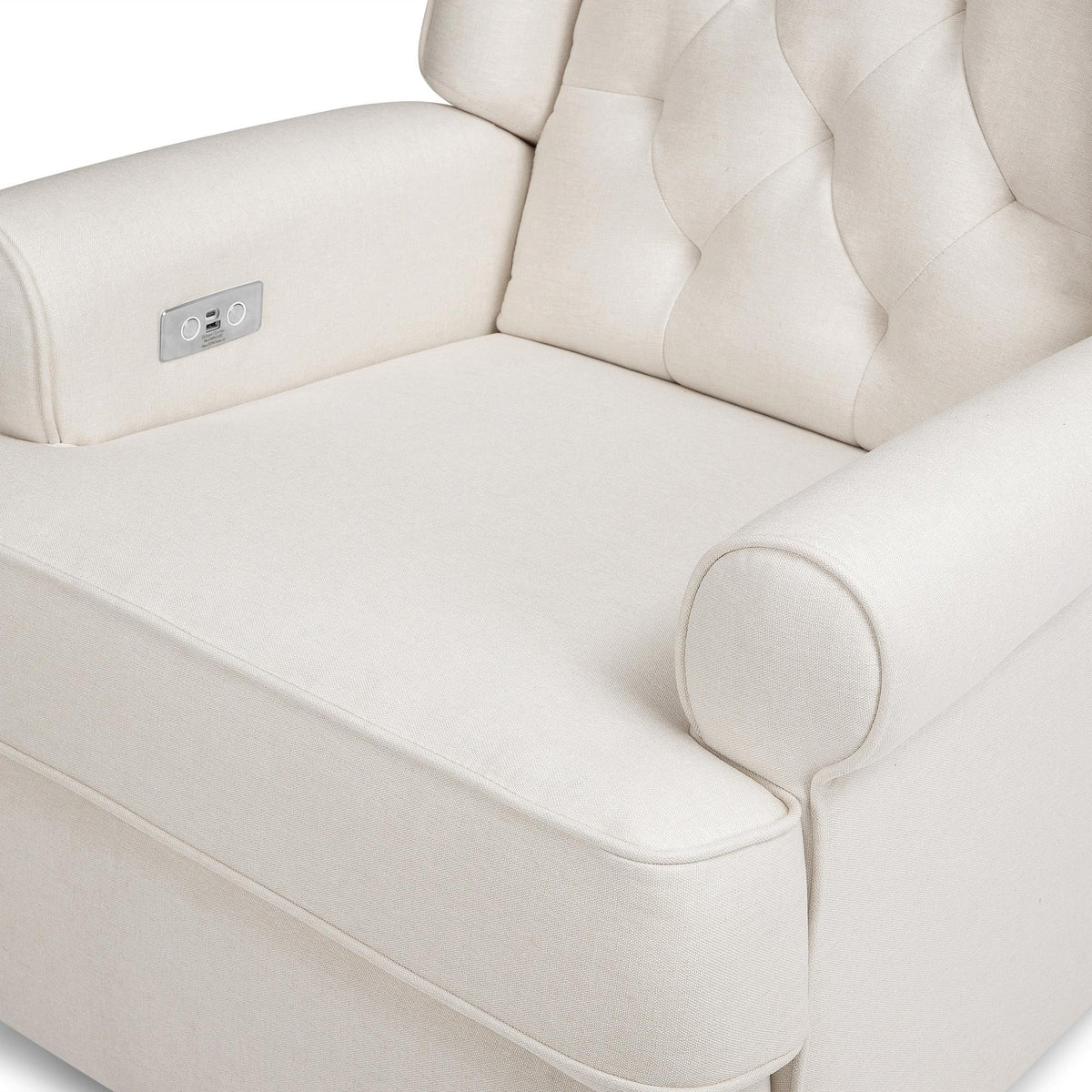 Namesake Harbour Electronic Recliner and Swivel Glider in Eco-Performance Fabric with USB port | Water Repellent & Stain Resistant
