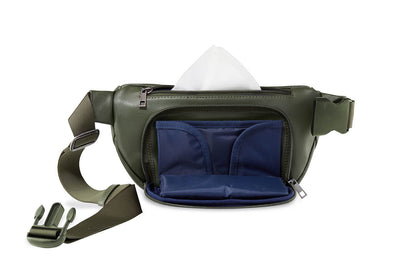 Kibou Vegan Leather Diaper Belt Bag