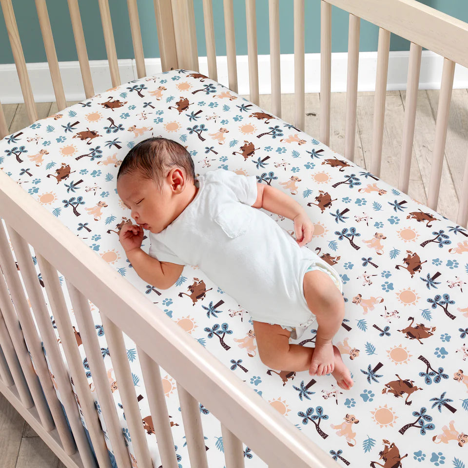 Disney Baby Lion King Adventure Blue 3-Piece Mini Crib Bedding Set