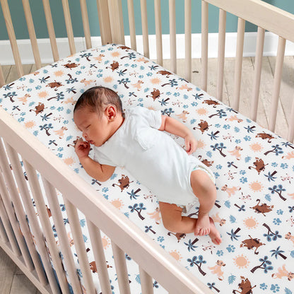 Disney Baby Lion King Adventure Blue 3-Piece Mini Crib Bedding Set