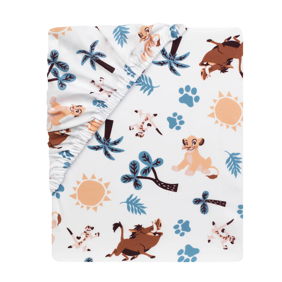 Disney Baby Lion King Adventure Blue 3-Piece Mini Crib Bedding Set