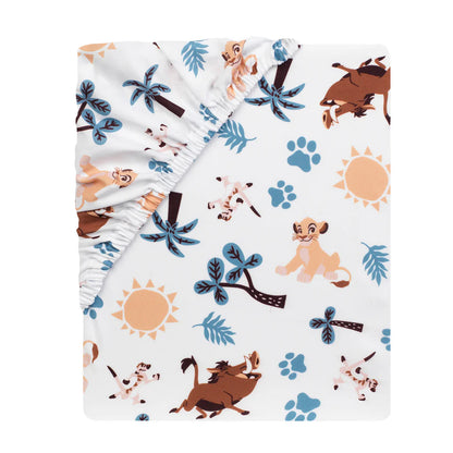 Disney Baby Lion King Adventure Blue 3-Piece Mini Crib Bedding Set