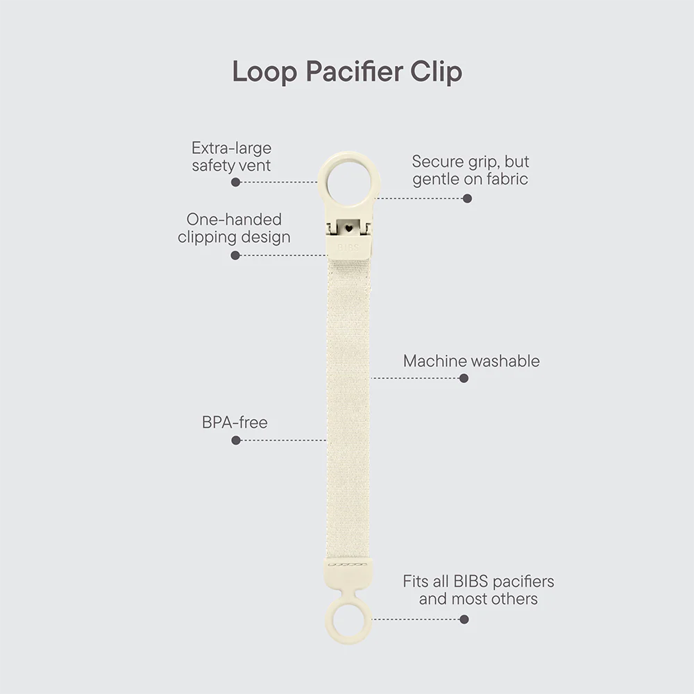 STUDIO Pacifier Clip Loop Polka
