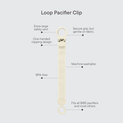 STUDIO Pacifier Clip Loop Polka