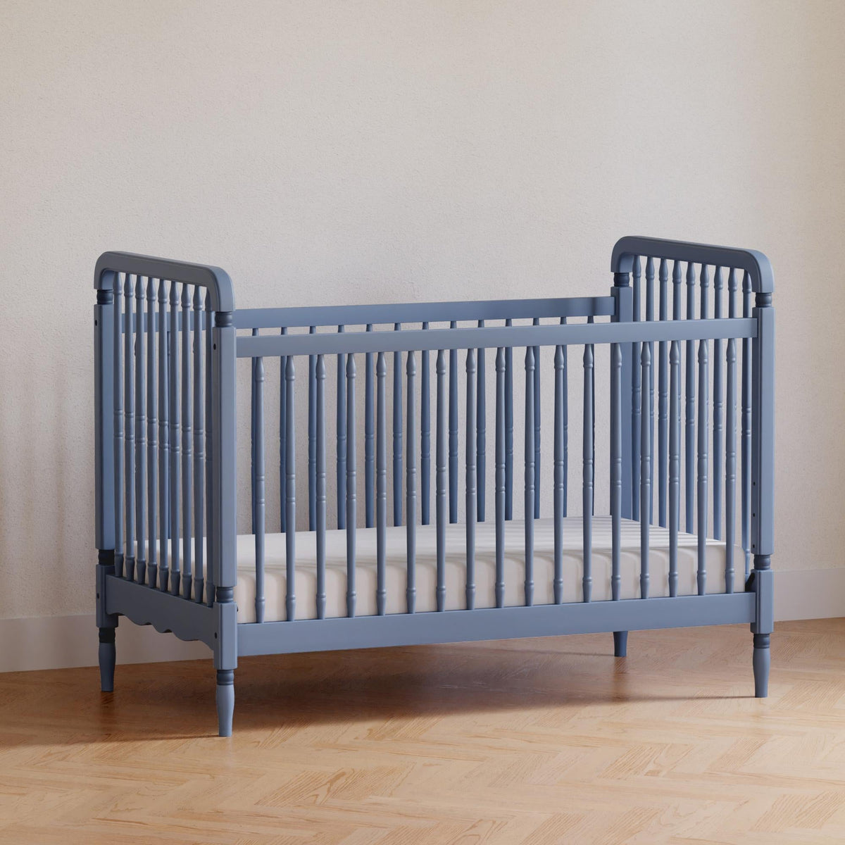Namesake Liberty 3-in-1 Convertible Spindle Crib with Toddler Bed Conversion Kit