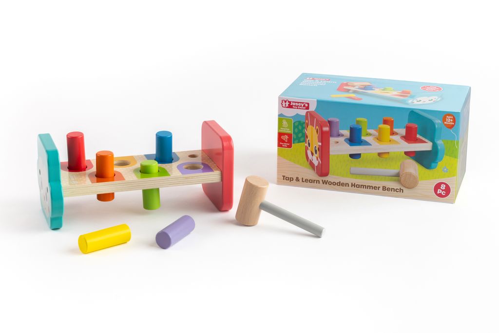 Tap & Learn Wooden Hammer Bench