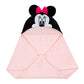 Disney Baby Minnie Mouse Pink Cotton Hooded Baby Bath Towel