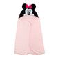 Disney Baby Minnie Mouse Pink Cotton Hooded Baby Bath Towel