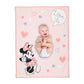 Disney Baby MINNIE MOUSE Picture Perfect Pink Faux Shearling Baby Blanket