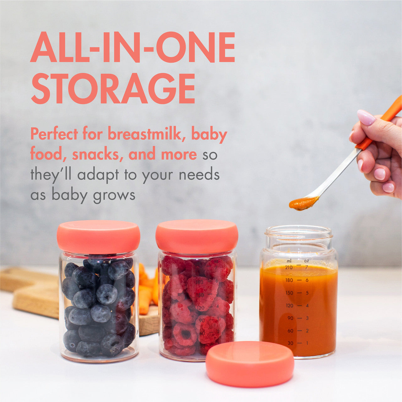 CACHE™ Glass Storage Bottles