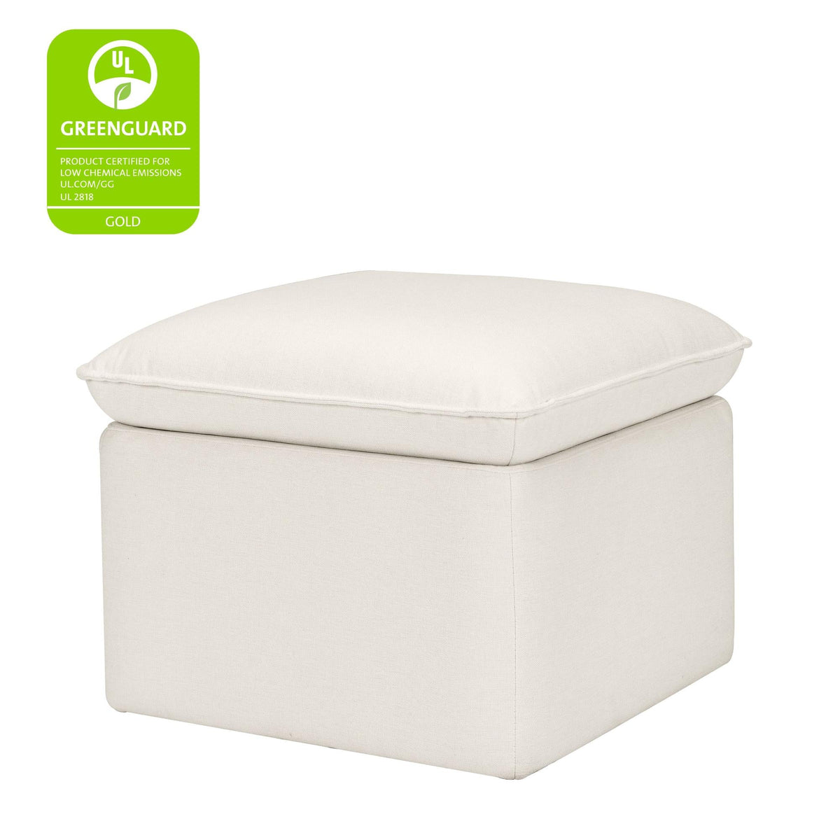 Babyletto Cali Storage Ottoman in Eco-Performance Fabric | Water Repellent & Stain Resistant