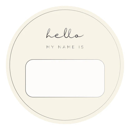 Blank Name Tags - Charcoal Foil (2 pack)
