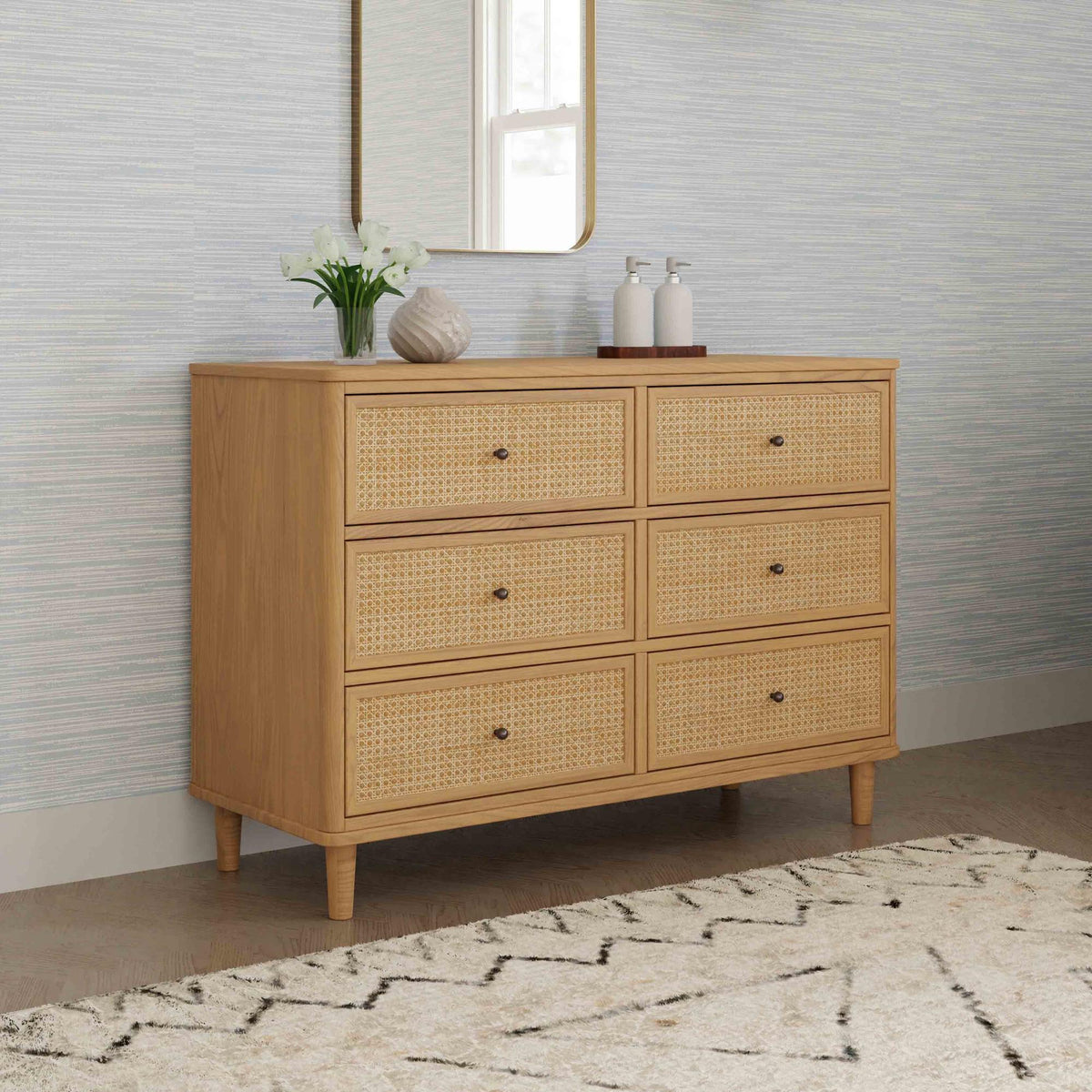 Namesake Marin with Cane 6-Drawer Dresser