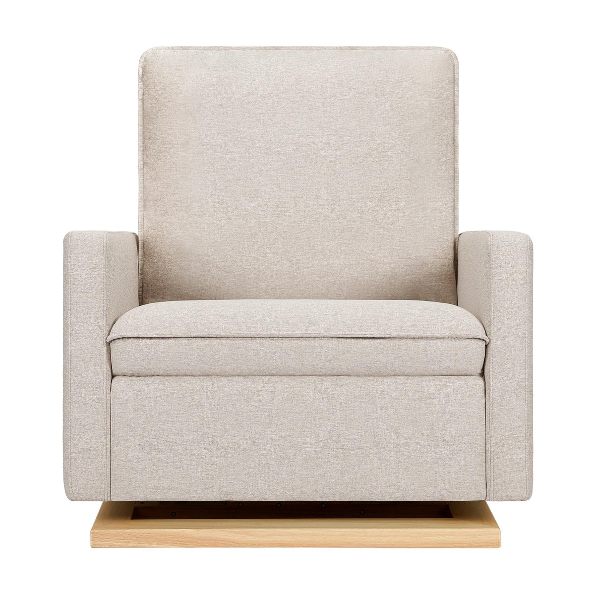 Babyletto Cali Pillowback Chair and a Half Glider in Eco-Performance Fabric | Water Repellent & Stain Resistant