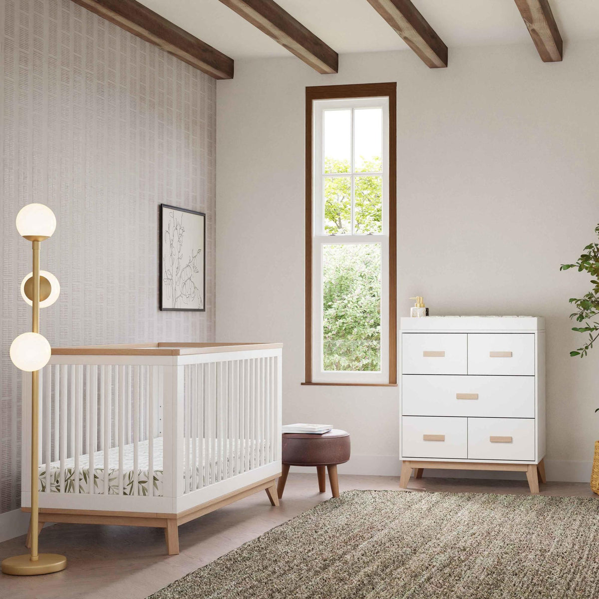Babyletto Scoot 3-in-1 Convertible Crib with Toddler Bed Conversion Kit