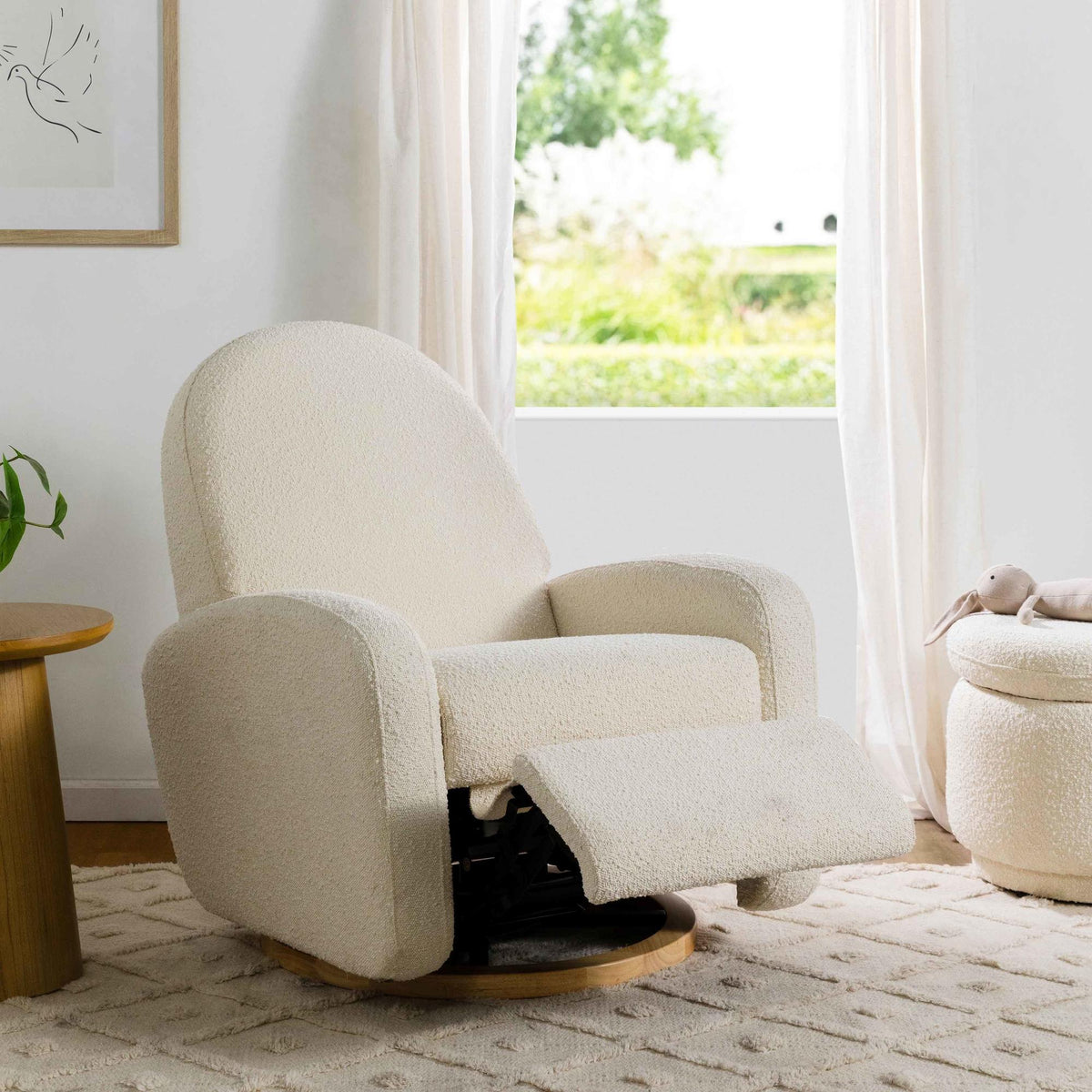 Babyletto Nami Electronic Recliner and Swivel Glider Recliner with USB port