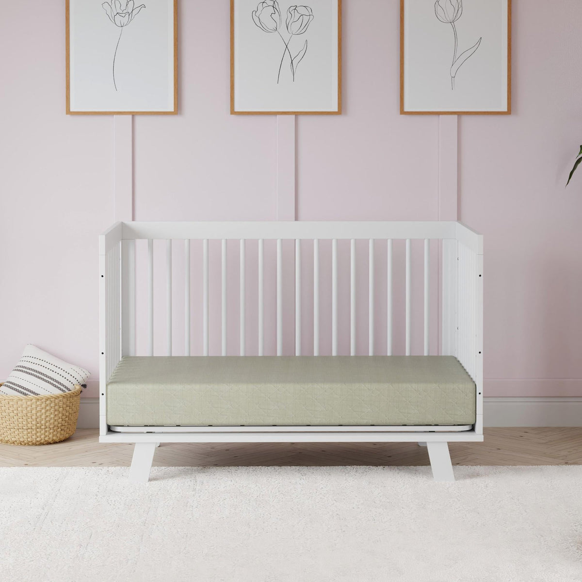 Babyletto Hudson 3-in-1 Convertible Crib with Toddler Bed Conversion Kit