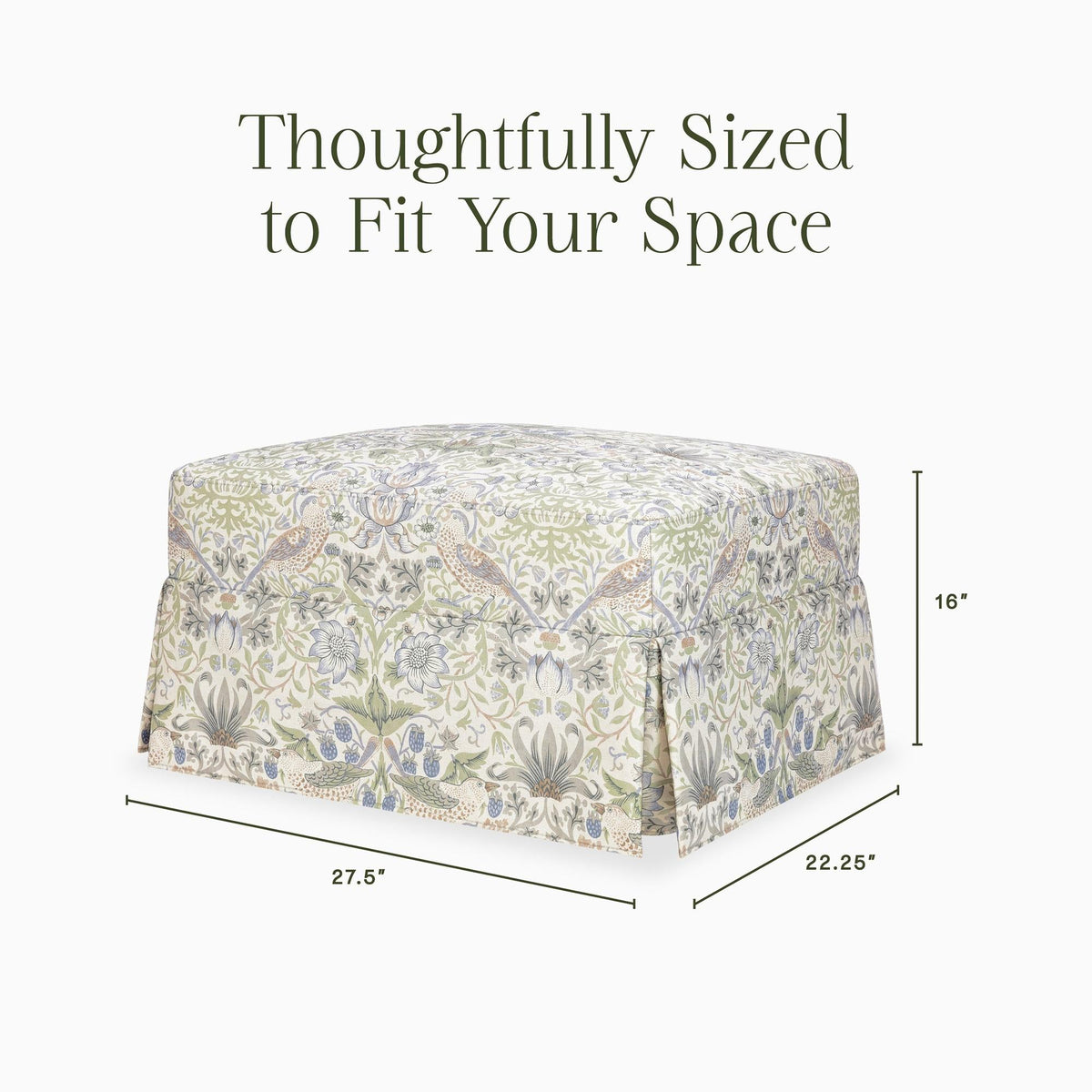 Morris & Co. x Namesake Crawford Gliding Ottoman