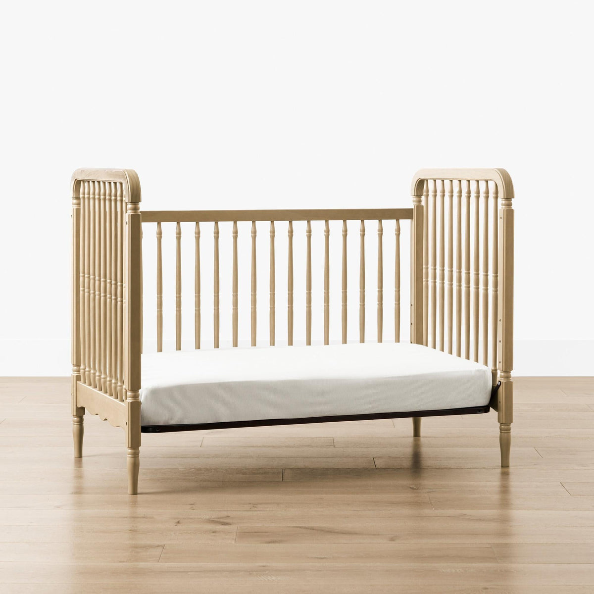 Namesake Liberty 3-in-1 Convertible Spindle Crib with Toddler Bed Conversion Kit