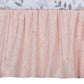 Petals Gray/Pink Sateen Cotton Floral 3-Piece Baby Crib Bedding Set