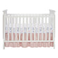 Petals Gray/Pink Sateen Cotton Floral 3-Piece Baby Crib Bedding Set