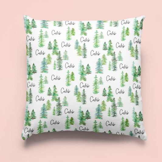 Sugar + Maple Custom Pillow | Pine Trees