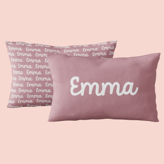 Sugar + Maple Custom Pillow | Centered Name + Repeating Name
